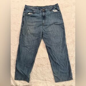 Steven St. Marg Men’s Relaxed Straight Leg Jeans Dark Wash Denim Size 40x32